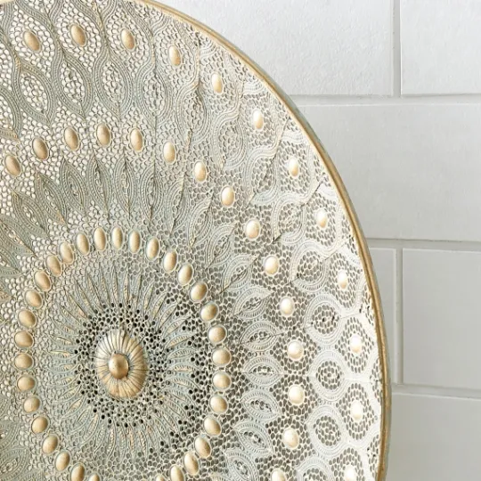 Kirkland's Home Gold Metal Medallion Wall Sculpture- Wall Plaques