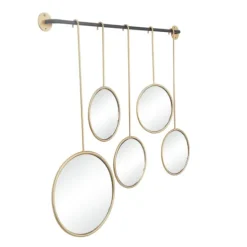 Kirkland's Home Gold Metal Ophelia Hanging Wall Mirror- Decorative Mirrors