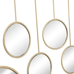 Kirkland's Home Gold Metal Ophelia Hanging Wall Mirror- Decorative Mirrors