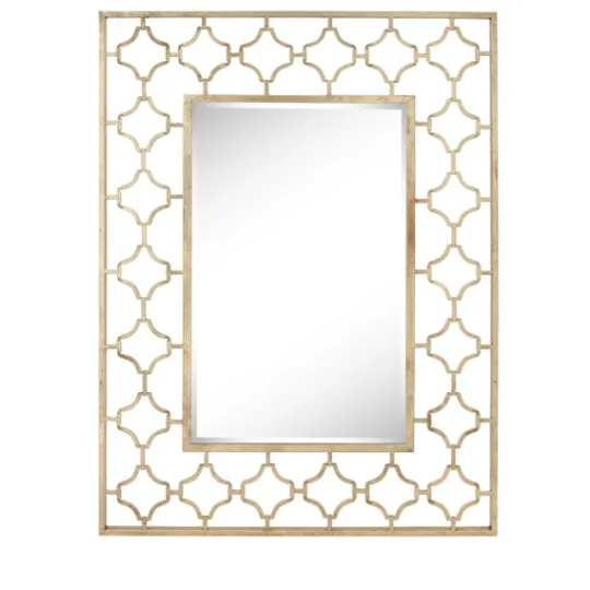 Kirkland's Home Gold Metal Quatrefoil Frame Mirror- Decorative Mirrors