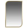 Kirkland's Home Gold Metal Rounded And Pointed Rectangular Mirror- Decorative Mirrors