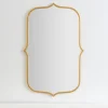 Kirkland's Home Gold Metal Scallop Linear Mirror- Framed Mirrors