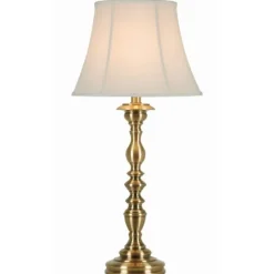 Kirkland's Home Gold Metal Spindle Table Lamp- Table Lamps