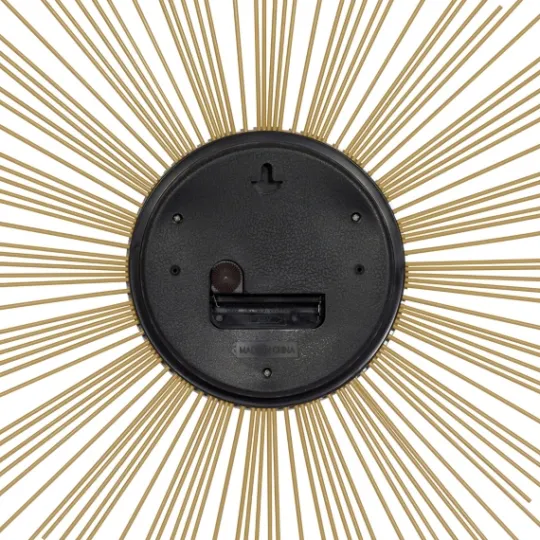 Kirkland's Home Gold Metal Sunburst Wall Clock- Clocks