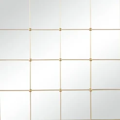 Kirkland's Home Gold Metal Windowpane Wall Mirror- Decorative Mirrors