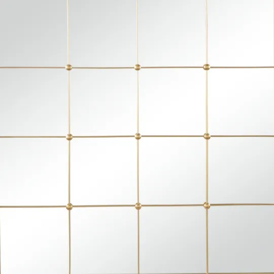 Kirkland's Home Gold Metal Windowpane Wall Mirror- Decorative Mirrors