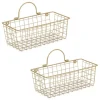 Kirkland's Home Gold Metal Wire Cage Wall Baskets, Set Of 2- Wall Storage