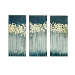 Kirkland's Home Gold Midnight Forest Canvas Art Prints, Set Of 3- Canvas Art