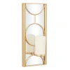 Kirkland's Home Gold Mirrored Geometric Sconce- Sconces
