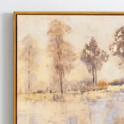Kirkland's Home Gold Natural Treescape Canvas Art Print- Canvas Art