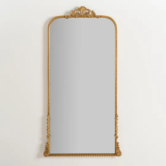Kirkland's Home Gold Ornate Carved Large Wall Mirror- Decorative Mirrors