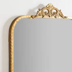 Kirkland's Home Gold Ornate Carved Large Wall Mirror- Decorative Mirrors