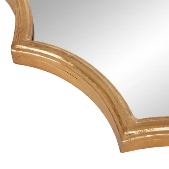 Kirkland's Home Gold Ornate Scalloped Mirror- Decorative Mirrors