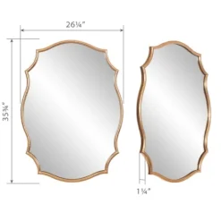 Kirkland's Home Gold Ornate Scalloped Mirror- Decorative Mirrors