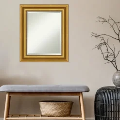 Kirkland's Home Gold Patina Scalloped Frame Mirror- Decorative Mirrors