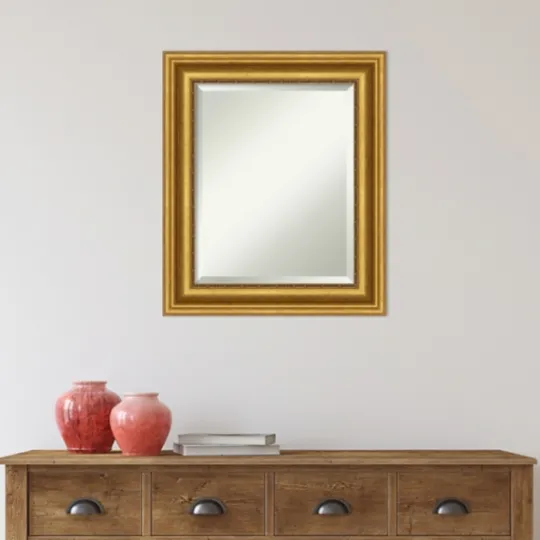 Kirkland's Home Gold Patina Scalloped Frame Mirror- Decorative Mirrors