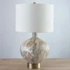 Kirkland's Home Gold Pistachio Swirl Gourd Table Lamp- Table Lamps
