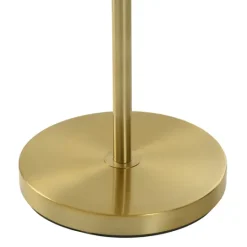 Kirkland's Home Gold Ribbed Glass Task Floor Lamp- Floor Lamps