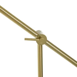 Kirkland's Home Gold Ribbed Glass Task Floor Lamp- Floor Lamps