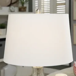 Kirkland's Home Gold Ribbed Mercury Glass Table Lamp- Table Lamps