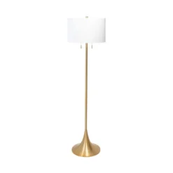 Kirkland's Home Gold Sleek Modern Floor Lamp- Floor Lamps