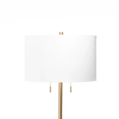 Kirkland's Home Gold Sleek Modern Floor Lamp- Floor Lamps