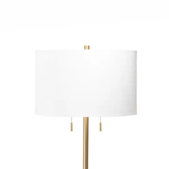 Kirkland's Home Gold Sleek Modern Floor Lamp- Floor Lamps