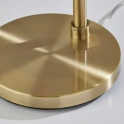 Kirkland's Home Gold Smoked Glass Floor Lamp- Floor Lamps