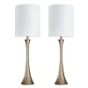 Kirkland's Home Gold Sparkle Shade Tapered Table Lamps, Set Of 2- Table Lamps