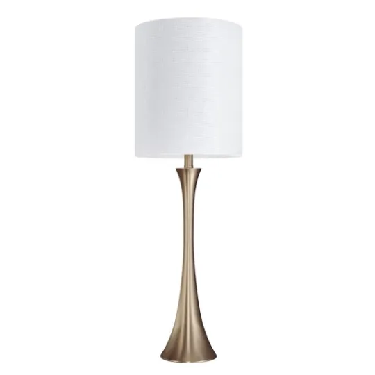 Kirkland's Home Gold Sparkle Shade Tapered Table Lamps, Set Of 2- Table Lamps