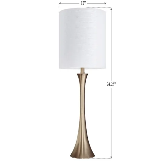 Kirkland's Home Gold Sparkle Shade Tapered Table Lamps, Set Of 2- Table Lamps