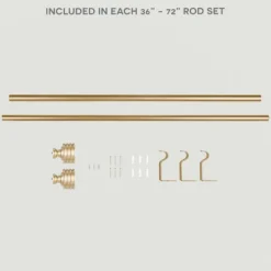Kirkland's Home Gold Stacked Cylinder Curtain Rod, 72 In.- Curtain Rods & Hardware