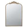 Kirkland's Home Gold Studded Scroll Arched Mirror, 36 In.- Decorative Mirrors