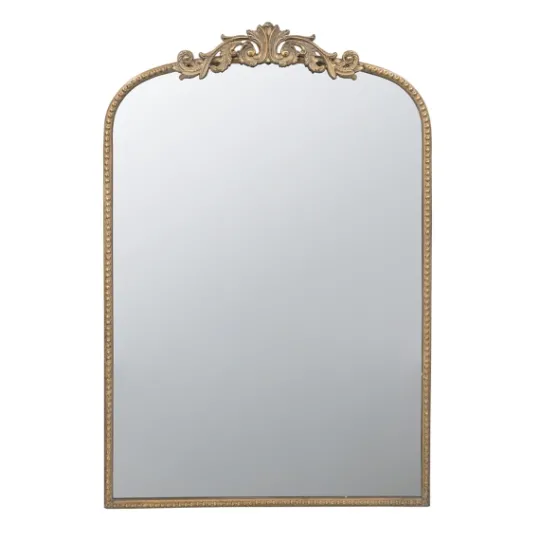 Kirkland's Home Gold Studded Scroll Arched Mirror, 36 In.- Decorative Mirrors