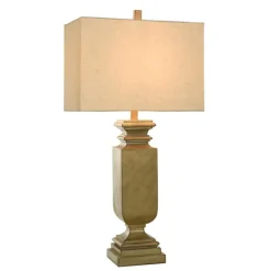 Kirkland's Home Gold Traditional Rectangular Table Lamp- Table Lamps