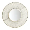 Kirkland's Home Gold Trim Metal Round Frame Mirror- Decorative Mirrors