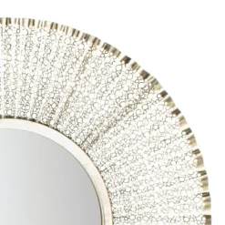 Kirkland's Home Gold Trim Metal Round Frame Mirror- Decorative Mirrors