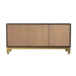 Kirkland's Home Golden Base Sliding Door Console Table- Tv Stands & Media Consoles