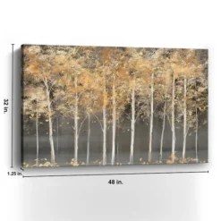 Kirkland's Home Golden Forest Light Giclee Canvas Art Print- Canvas Art