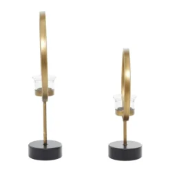 Kirkland's Home Golden Halo 2-Pc. Candle Holder Set- Candle Holders