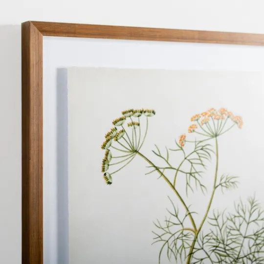 Kirkland's Home Golden Leaves Herbs Dill Framed Art Print- Framed Art