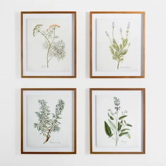 Kirkland's Home Golden Leaves Herbs Dill Framed Art Print- Framed Art