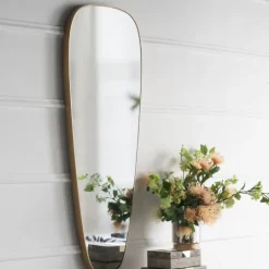 Kirkland's Home Golden Long Teardrop Wall Mirror- Decorative Mirrors