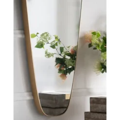 Kirkland's Home Golden Long Teardrop Wall Mirror- Decorative Mirrors