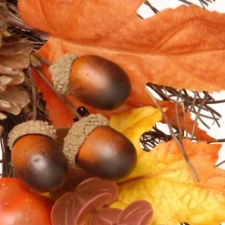 Kirkland's Home Golden Maple Pumpkins Harvest Wreath- Wreaths