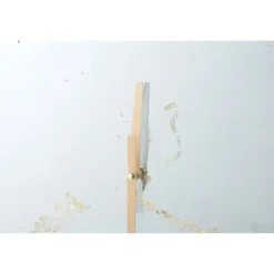 Kirkland's Home Golden Mirrored Marbling Wall Clock- Clocks