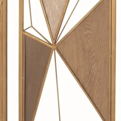 Kirkland's Home Golden Mocha Triangular Cut-Out Plaques, Set Of 2- Wall Plaques