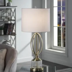 Kirkland's Home Golden Open Egg Base Table Lamp- Table Lamps