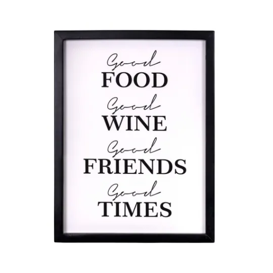 Kirkland's Home Good Food, Good Times Framed Wall Plaque- Wall Quotes & Signs