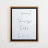 Kirkland's Home Good Things Take Time Framed Wall Plaque- Wall Quotes & Signs